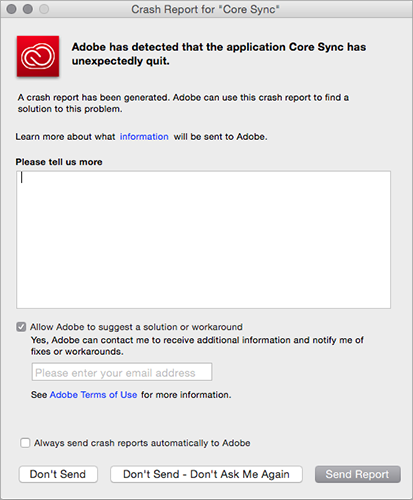 Creative Cloud Download Error Mac